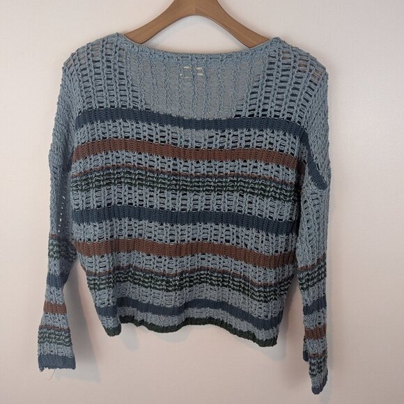Urban Outfitters Multicolor Crochet Top in Blue/Brown, Sz M . - Picture 4 of 4